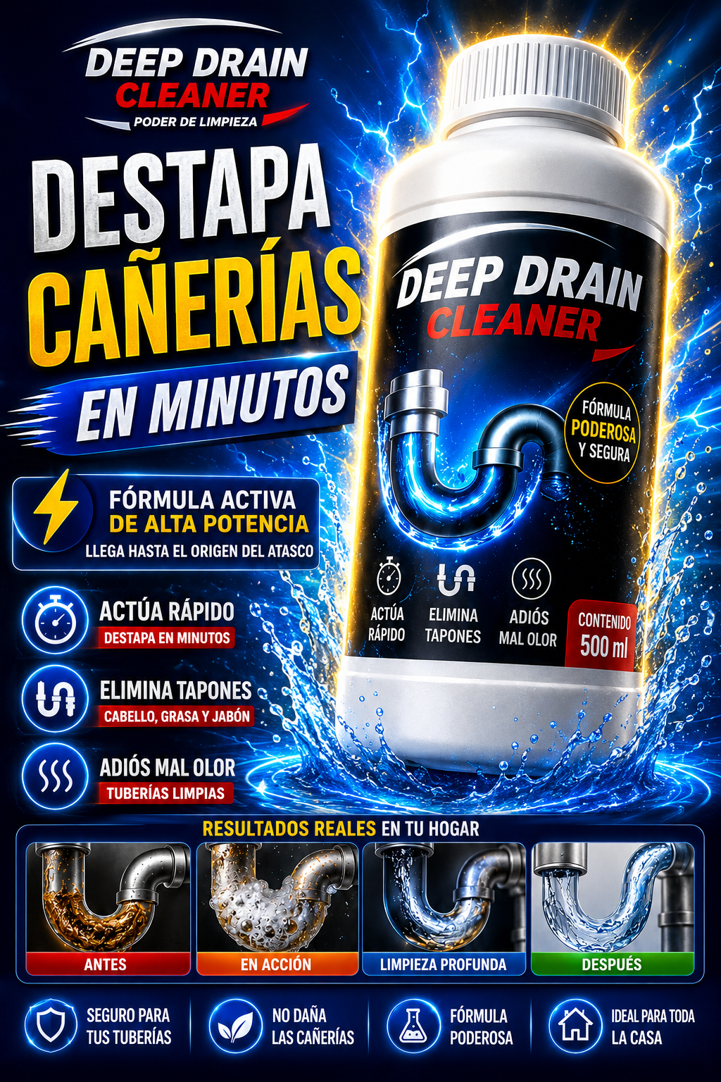 PACK POLVO DESTAPA CAÑERIA PAGA 1 Y LLEVA 2